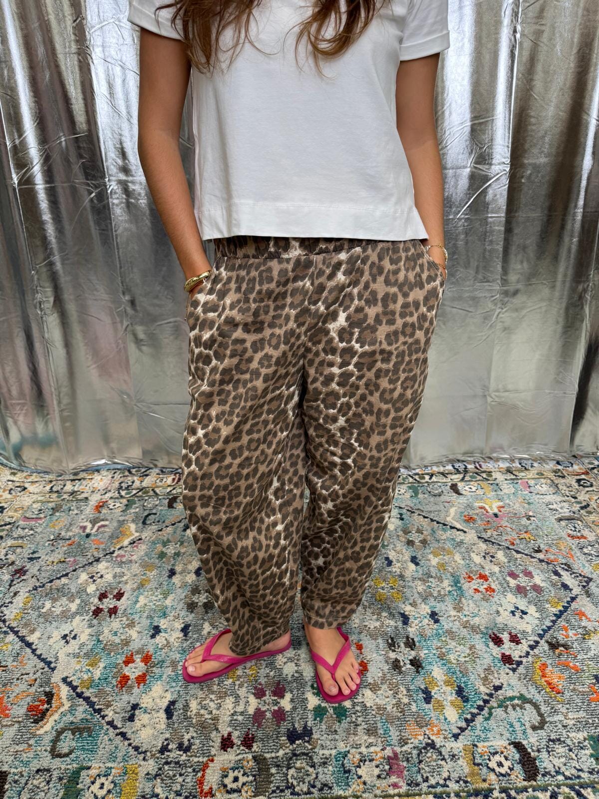 Abbie Barrel Pants | 2 Colours Trousers Black Colour