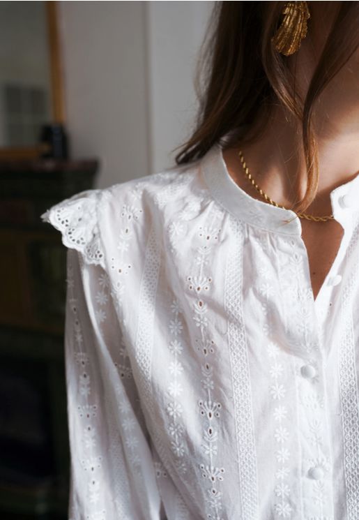 Adelaide Blouse | White Blouse Parisienne Collection
