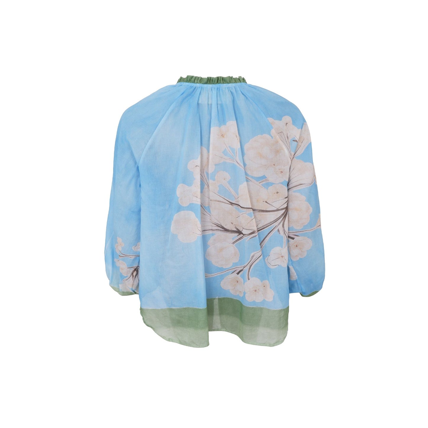 Amellia Blouse | Light Blue Blouse Black Colour