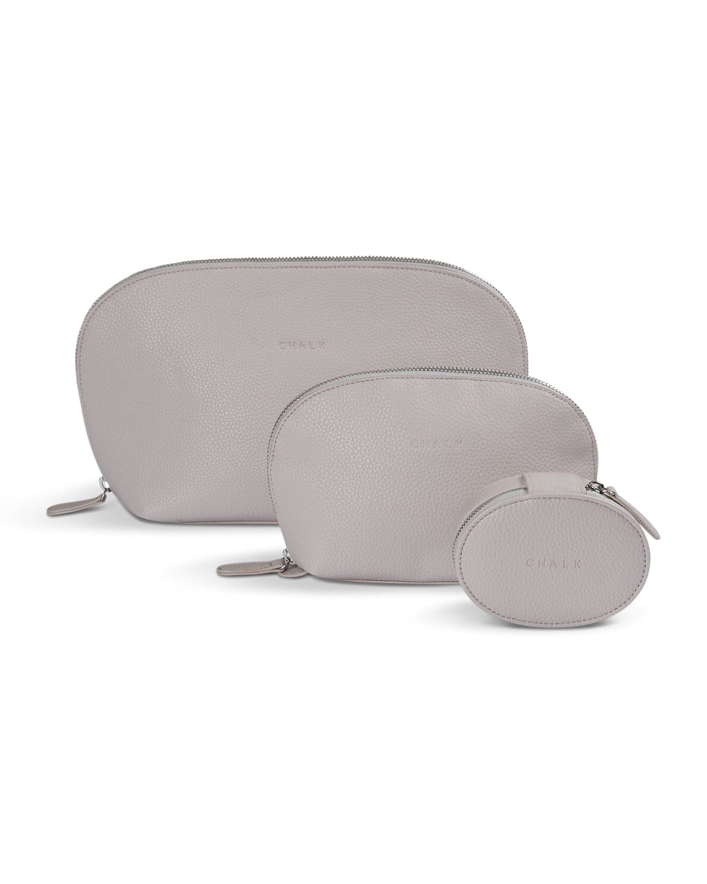 Archie Wash Bag | Stone Make up Bag Chalk