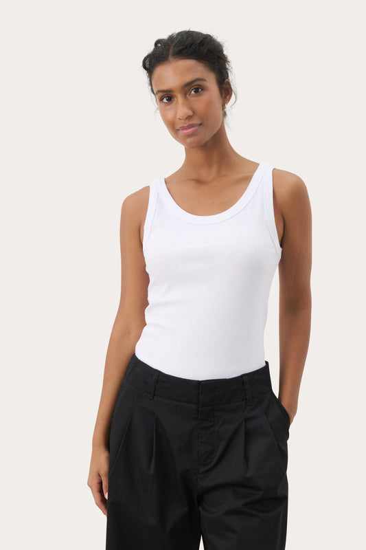 Arvida Top | Bright White Vest Part Two