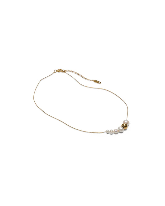 Ashford Multi Ball Necklace | Gold Necklace Chalk