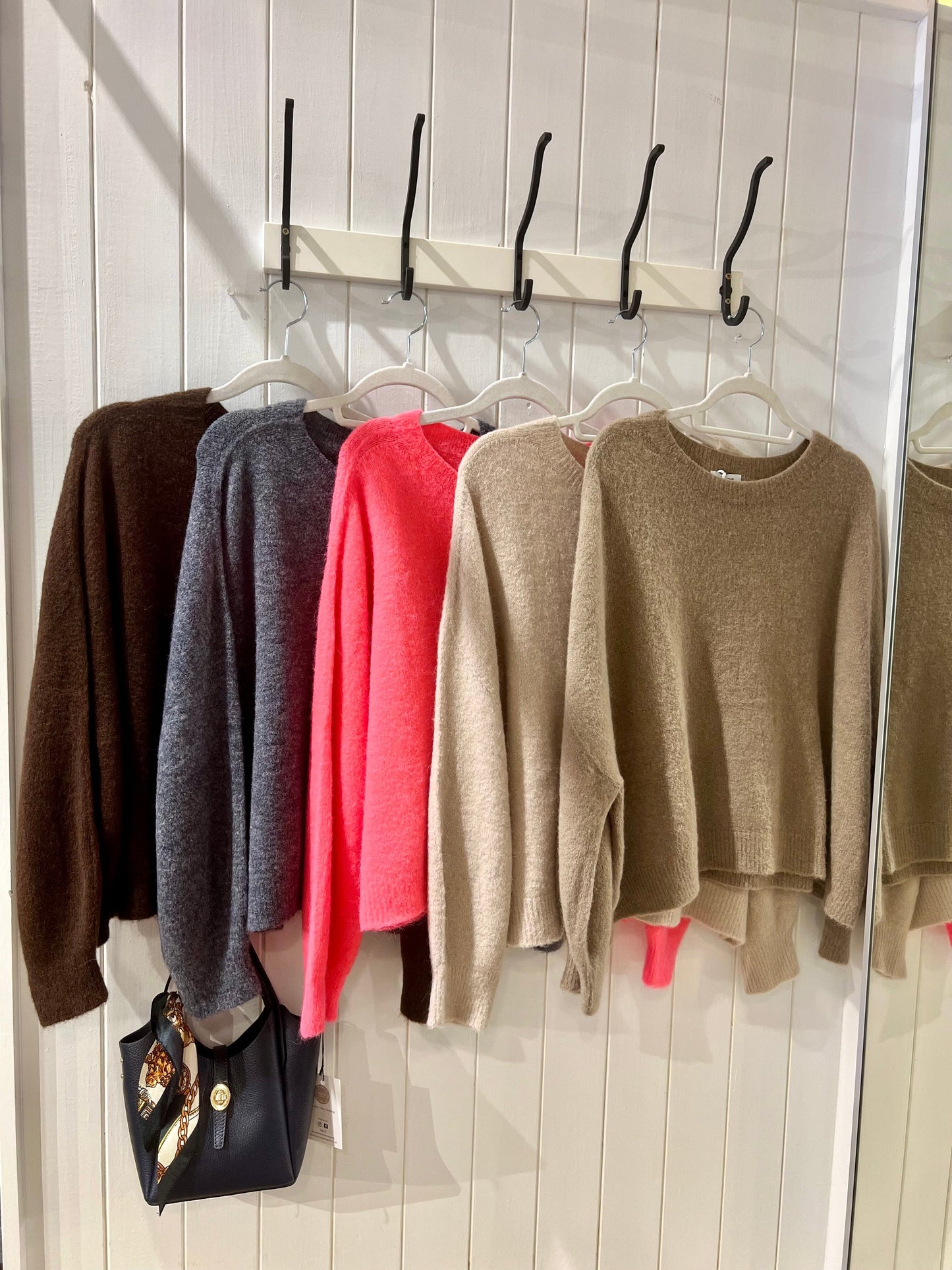 Avery Jumper | Multiple Colours Jumper Miss Sugar Neon Fuchsia