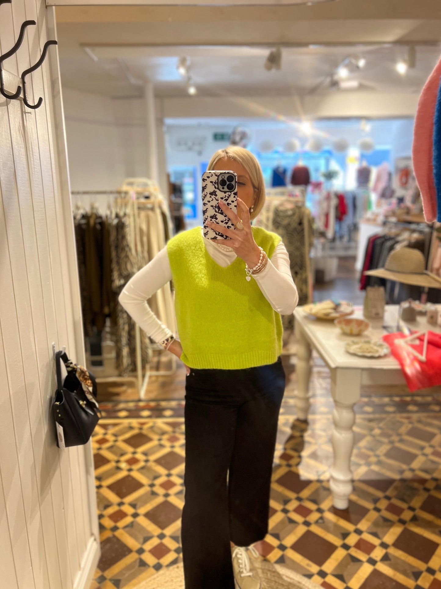 Bea Mohair Tank | 8 Colours Jumper Parisienne Collection Lime Green