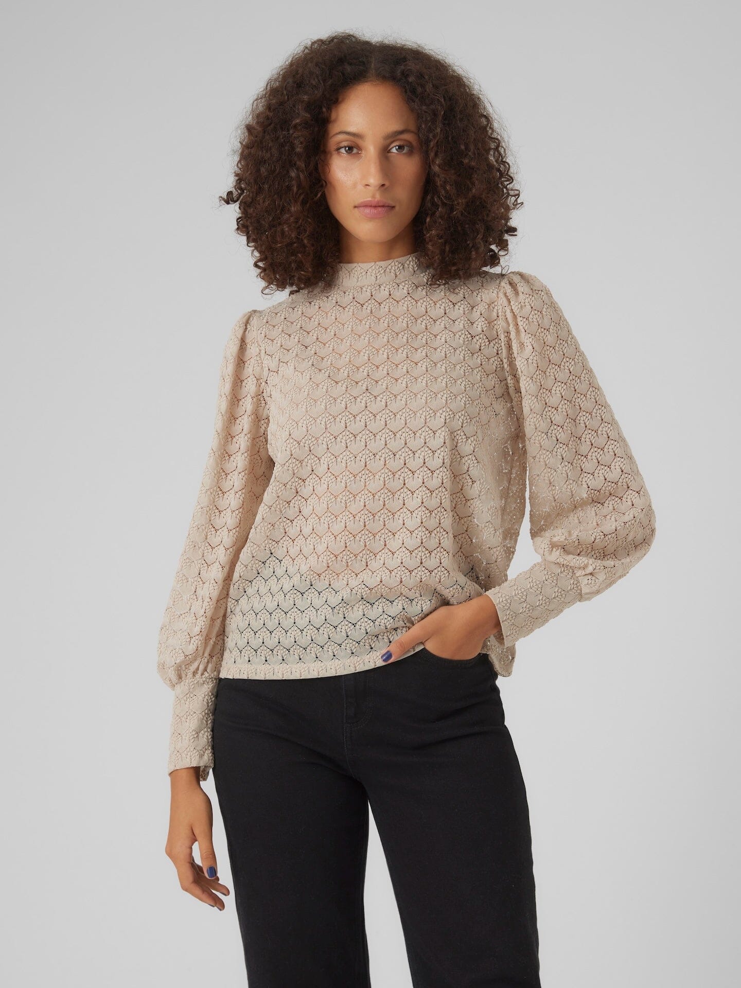 Becca Lace Blouse | Pumice Stone Blouse Vero Moda
