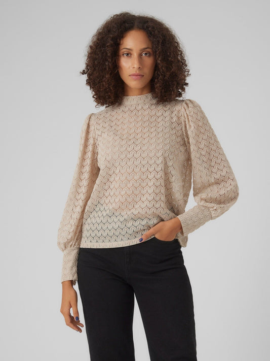Becca Lace Blouse | Pumice Stone Blouse Vero Moda