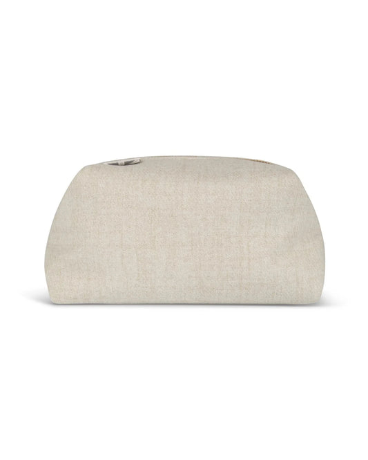 Belgravia Box Bag | Brushed | Oyster Make up Bag Chalk