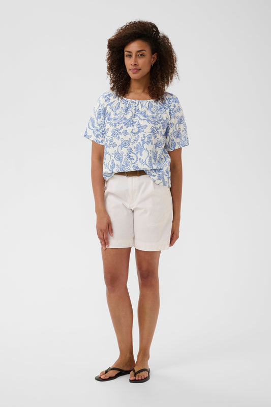 Bentha Blouse | Blue Dot Paisley Blouse Part Two