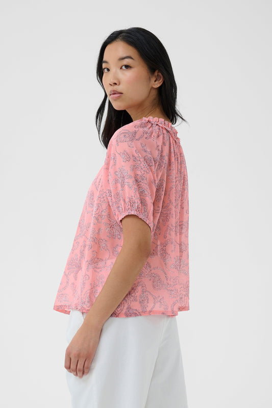 Bera Blouse | Peach Dot Blouse Part Two