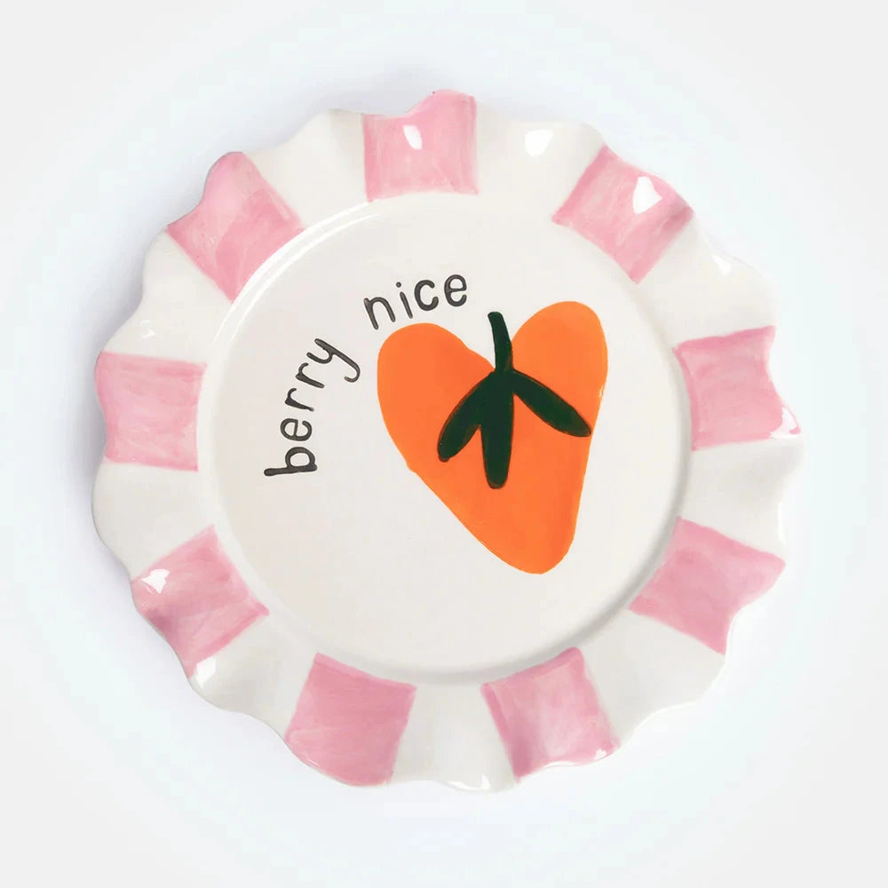 Berry Nice Heart Plate Plate Caroline Gardner