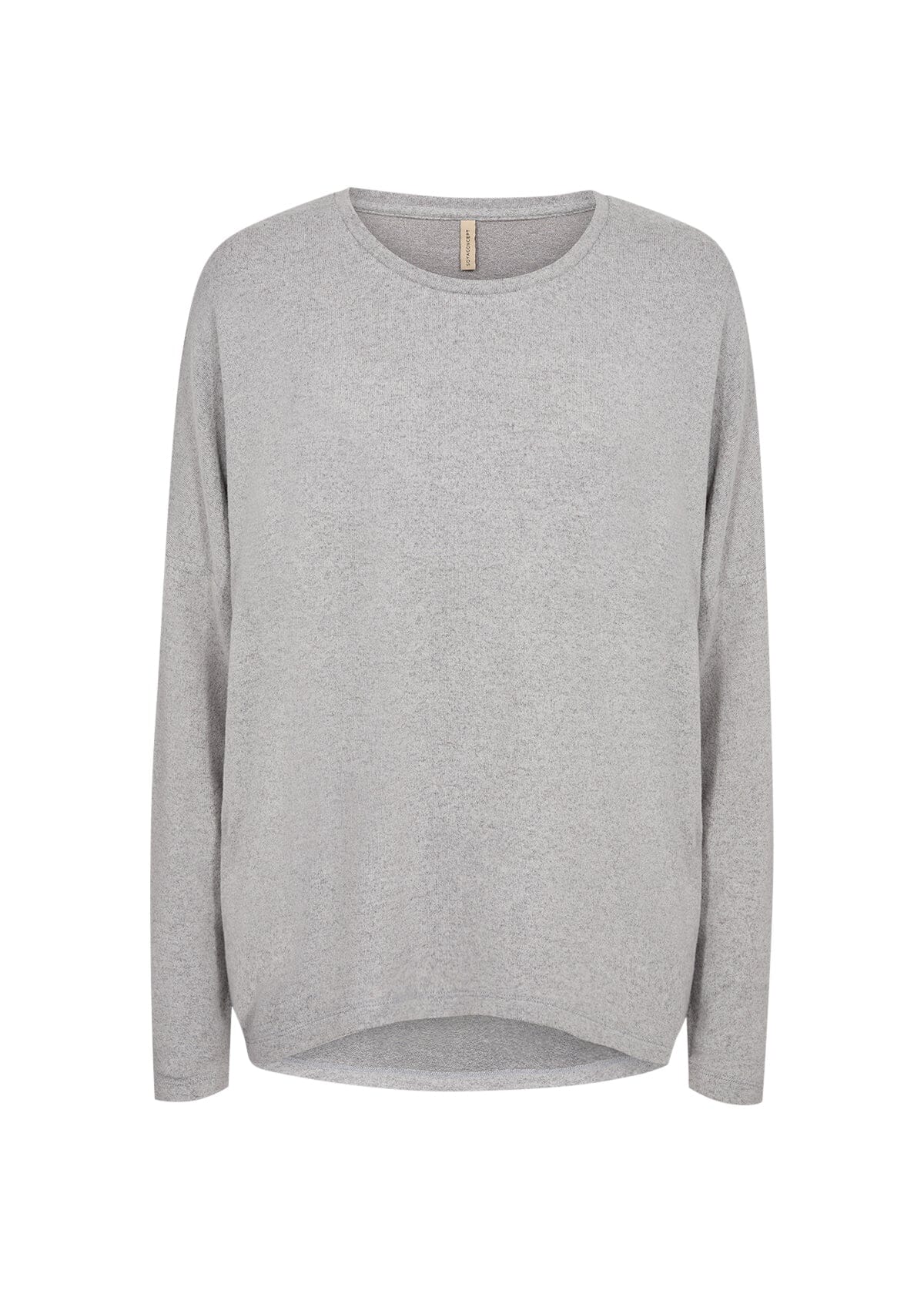 Biara Blouse | Medium Grey Melange Blouse Soya Concept