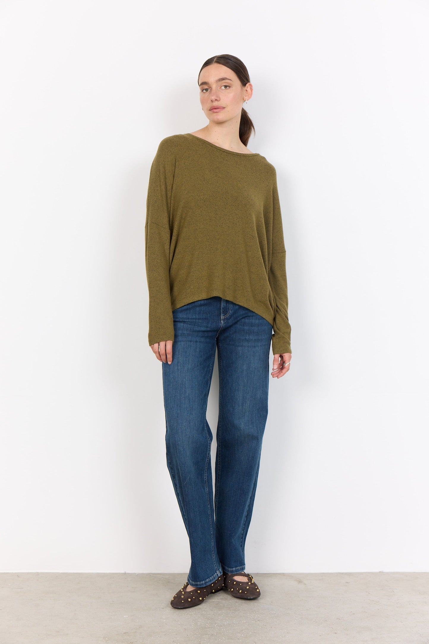 Biara Blouse | Misty Olive Blouse Soya Concept