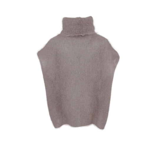 Bjoerk Rollneck Vest | Taupe Cardigan Black Colour