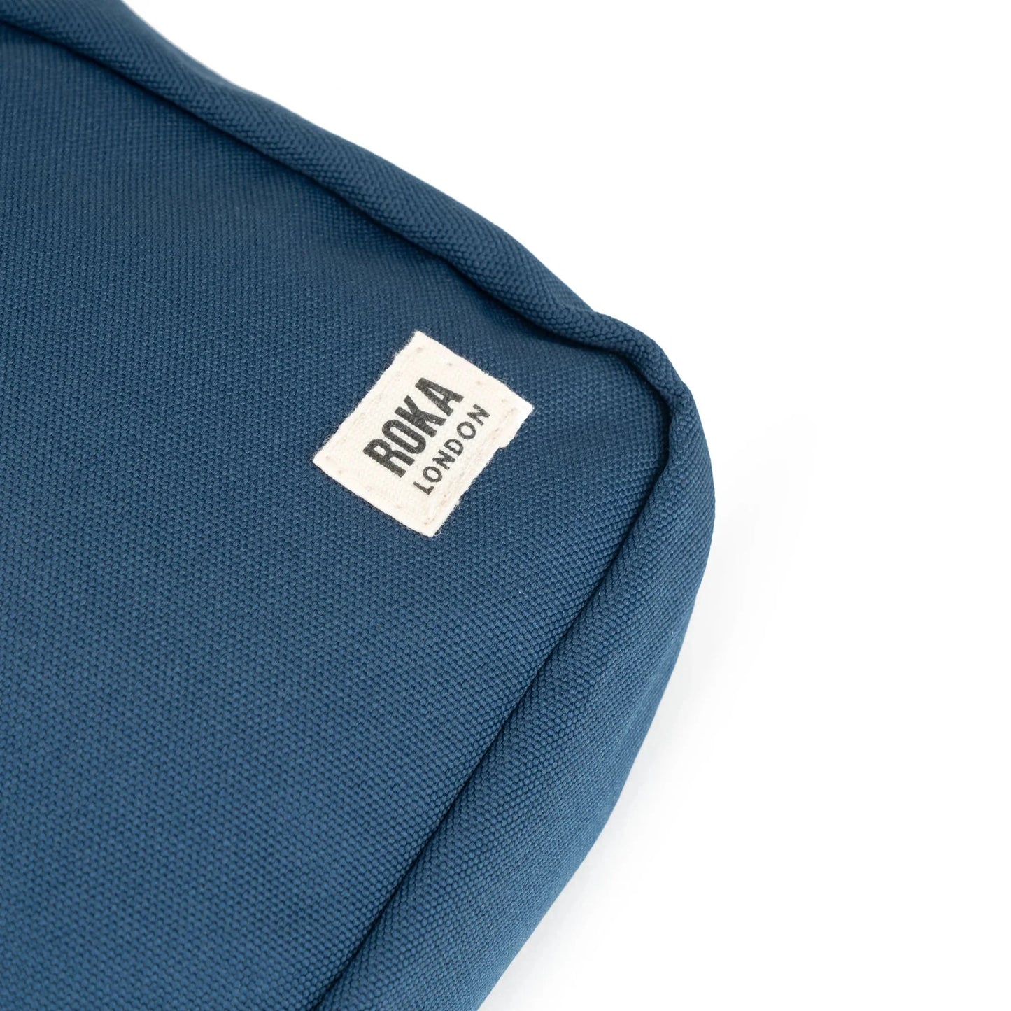 Bond Cross Body | Recycled Canvas | Deep Blue Backpacks Roka