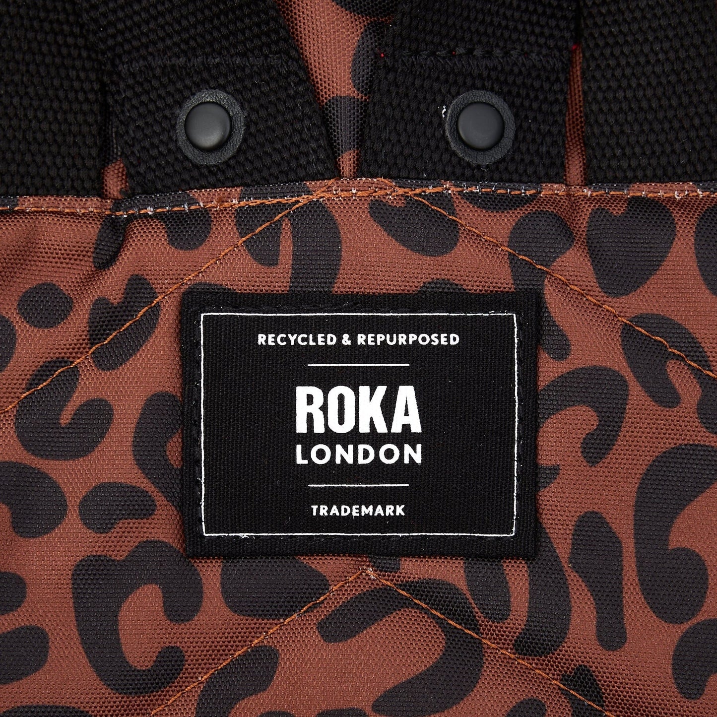 Canfield B Recycled Canvas | Medium | Leopard Backpacks Roka