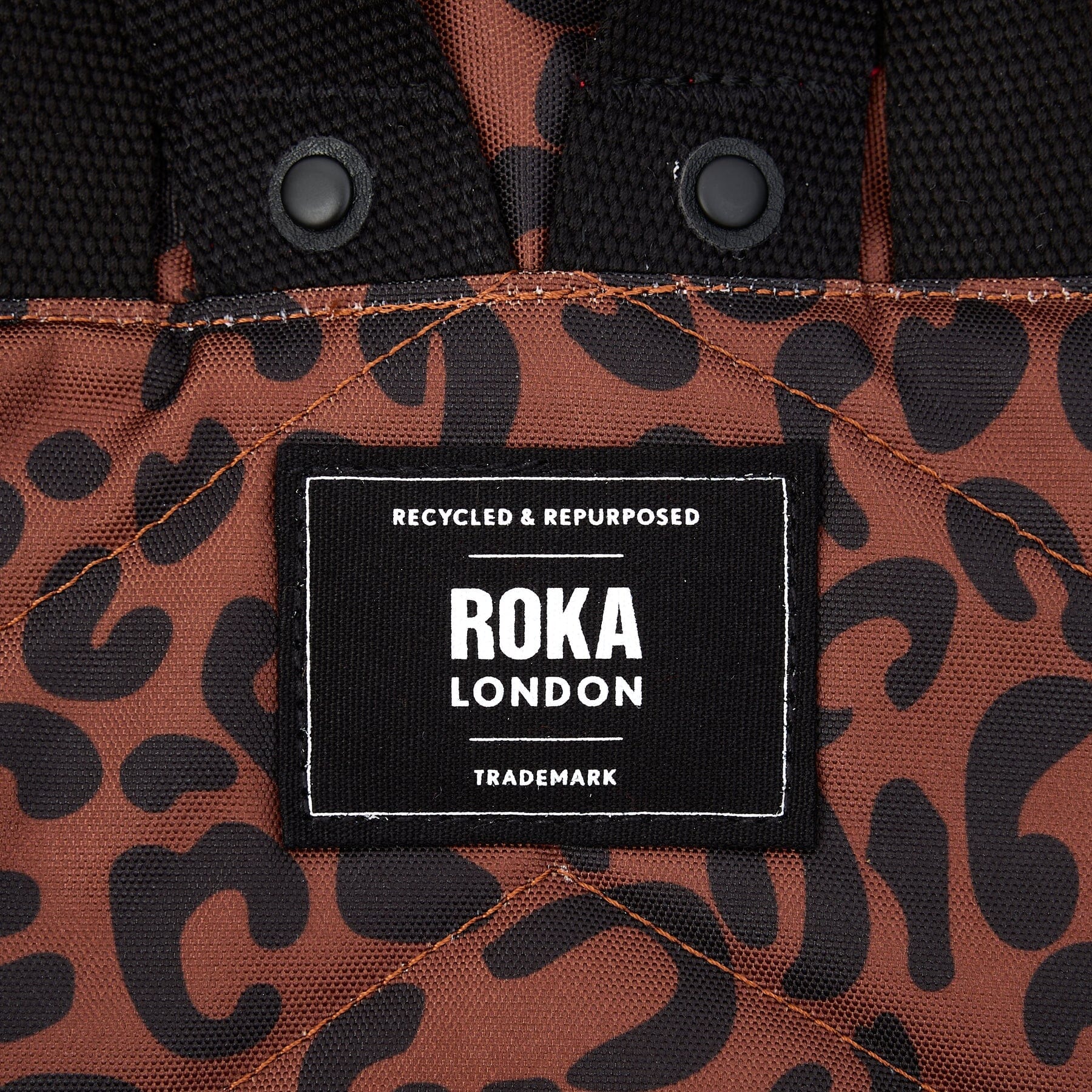 Canfield B Recycled Canvas | Medium | Leopard Backpacks Roka