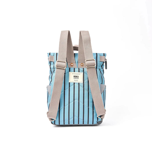 Canfield Canvas | Small | Blue Stripe Backpacks Roka