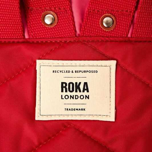 Canfield Nylon | Small | Red Tonal Backpacks Roka