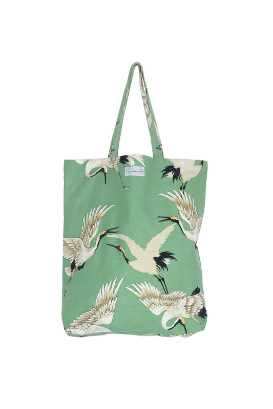 Canvas Bag | Stork Pea Green Handbags One Hundred Stars 