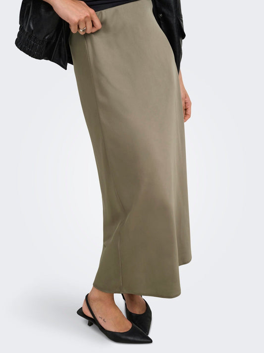Chigo Satin Skirt | Walnut Trousers Only