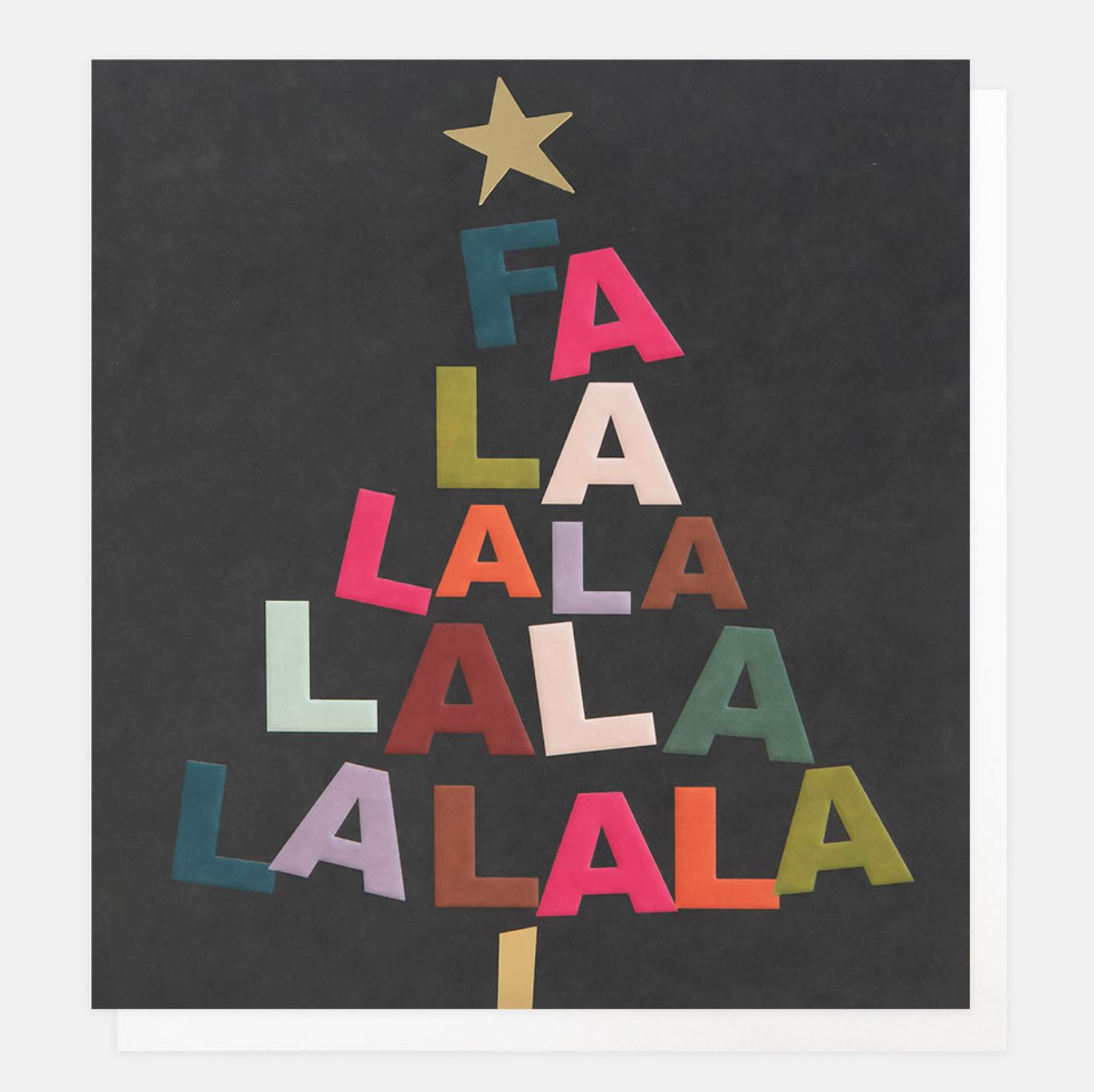 Christmas Card | Falalalala Tree Greeting card Caroline Gardner