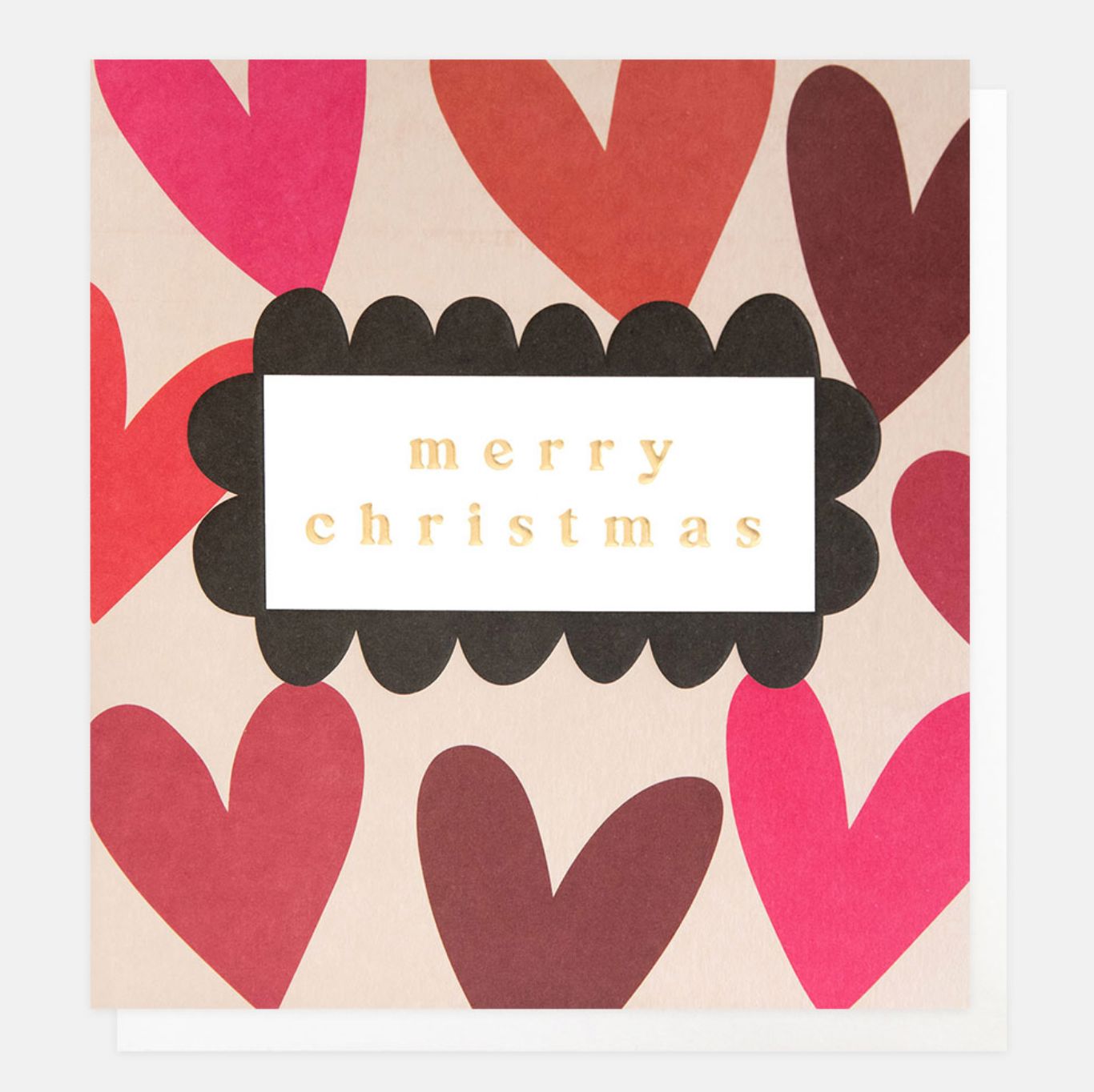 Christmas Card | Heart Pattern Greeting card Caroline Gardner