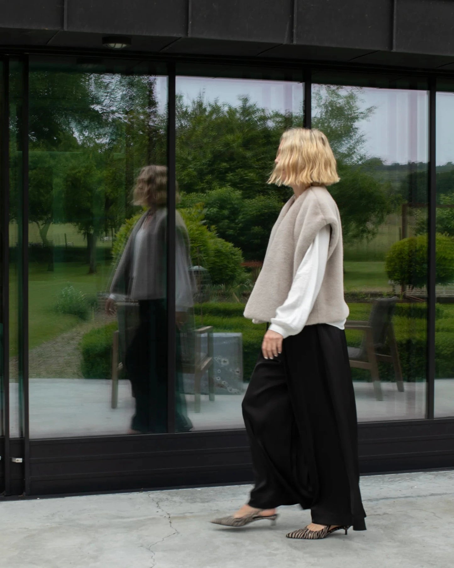 Claire Gilet | Glacier Gilet Chalk