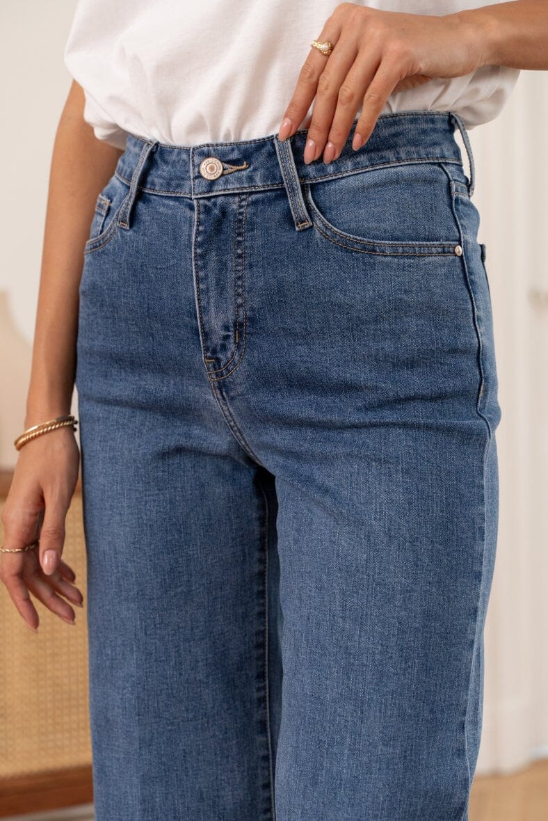 Cleo Wide Leg Jeans | 7 Colours Jeans Parisienne Collection