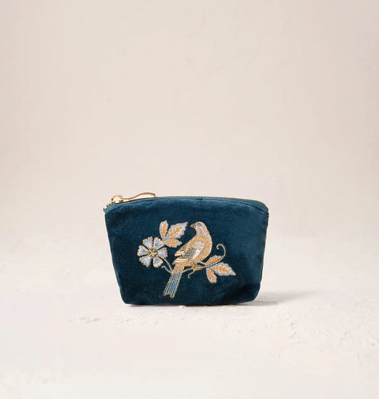 Coin Purse | Botanical Birds Purse Elizabeth Scarlett