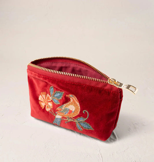 Coin Purse | Botanical Birds | Rouge Purse Elizabeth Scarlett