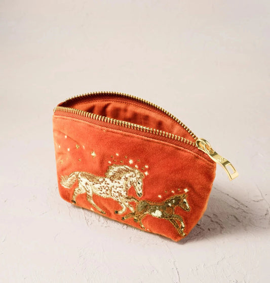 Coin Purse | Celestial Wild Horses | Terracotta Purse Elizabeth Scarlett