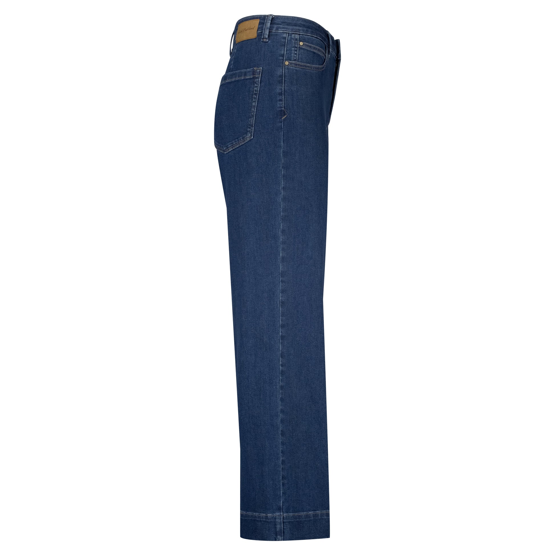 Conny Denim Jeans | Dark Blue Pants Red Button