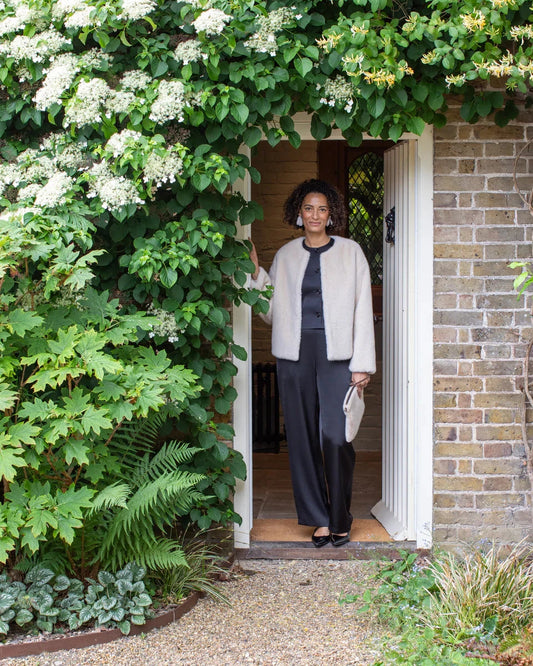 Delilah Coat | Bone White Coat Chalk