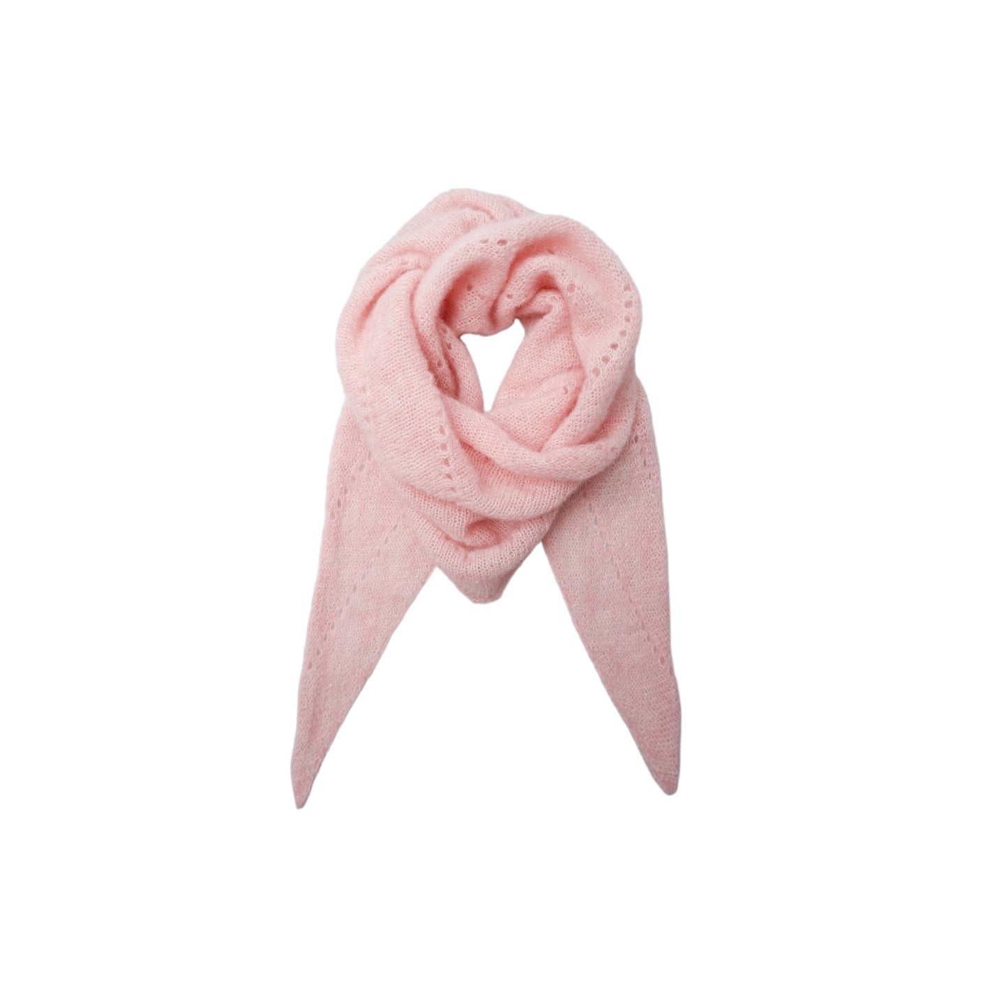 Dell Knitted Mini Scarf | Rose Scarves Black Colour