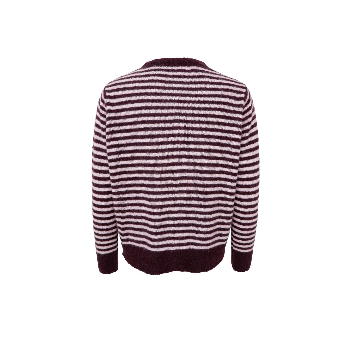 Dell Stripe Cardigan | Plum Cardigan Black Colour