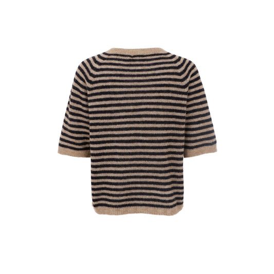 Dell Striped Jumper | Black Jumper Black Colour