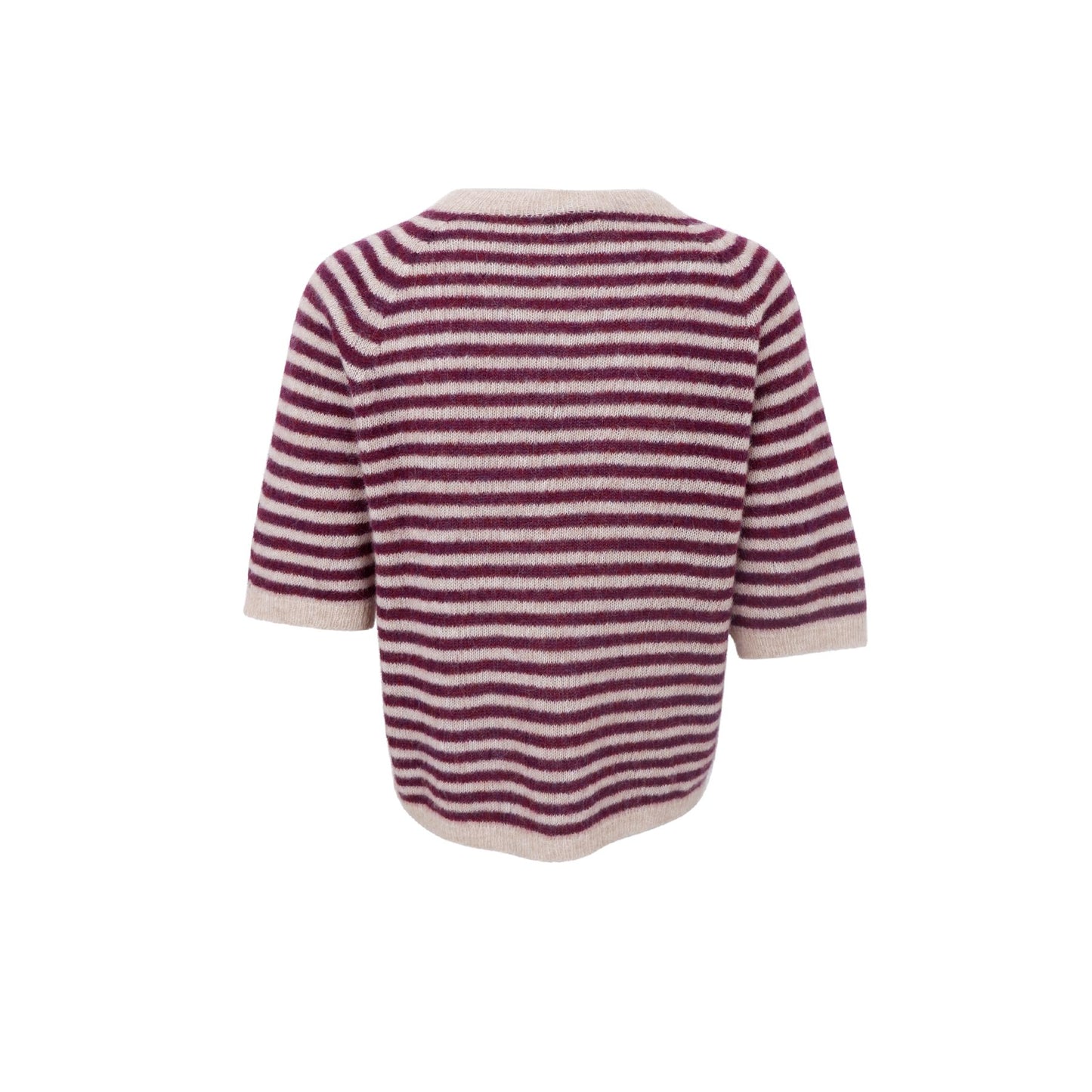 Dell Striped Jumper | Plum Jumper Black Colour