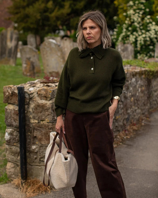Ealing Bag | Sherpa Clutch bag Chalk