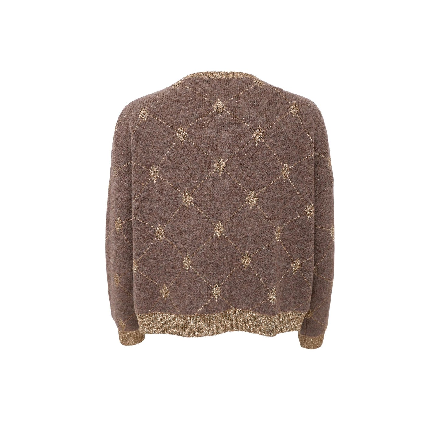 Elva Knit Cardigan | Taupe Cardigan Black Colour