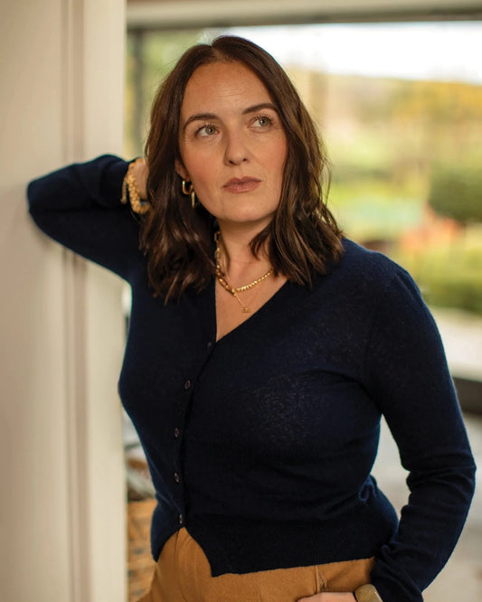 Estelle Cardigan | Navy Cardigan Chalk