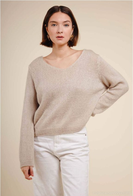 Eve V Neck Jumper | 9 Colours Knitwear Parisienne Collection