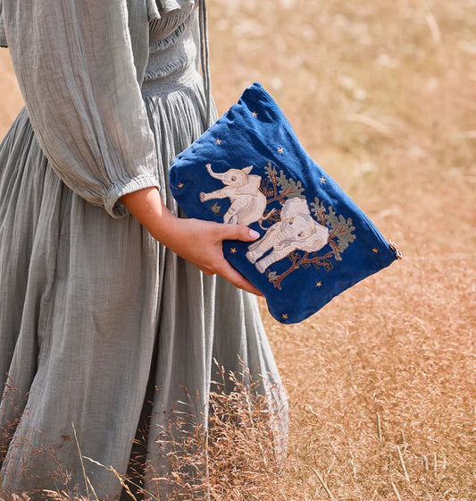 Everyday Pouch | Baby Elephants Make up Bag Elizabeth Scarlett