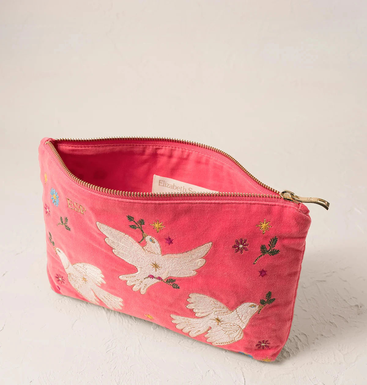 Everyday Pouch | Doves of Peace | Spiced Coral Purse Elizabeth Scarlett