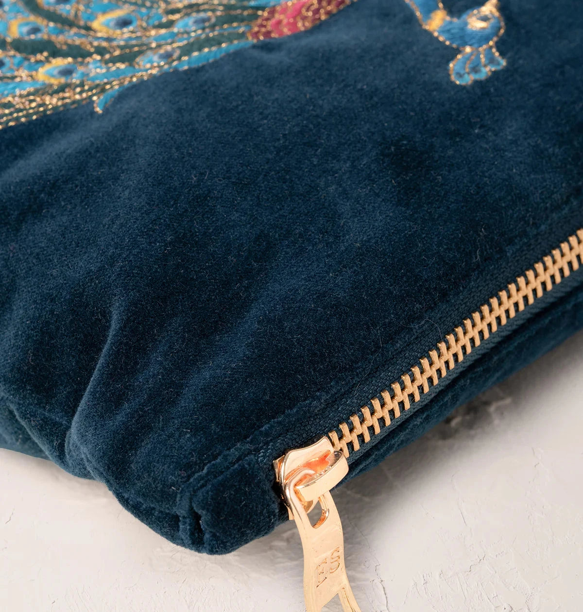 Everyday Pouch | Peacock Floral Make up Bag Elizabeth Scarlett