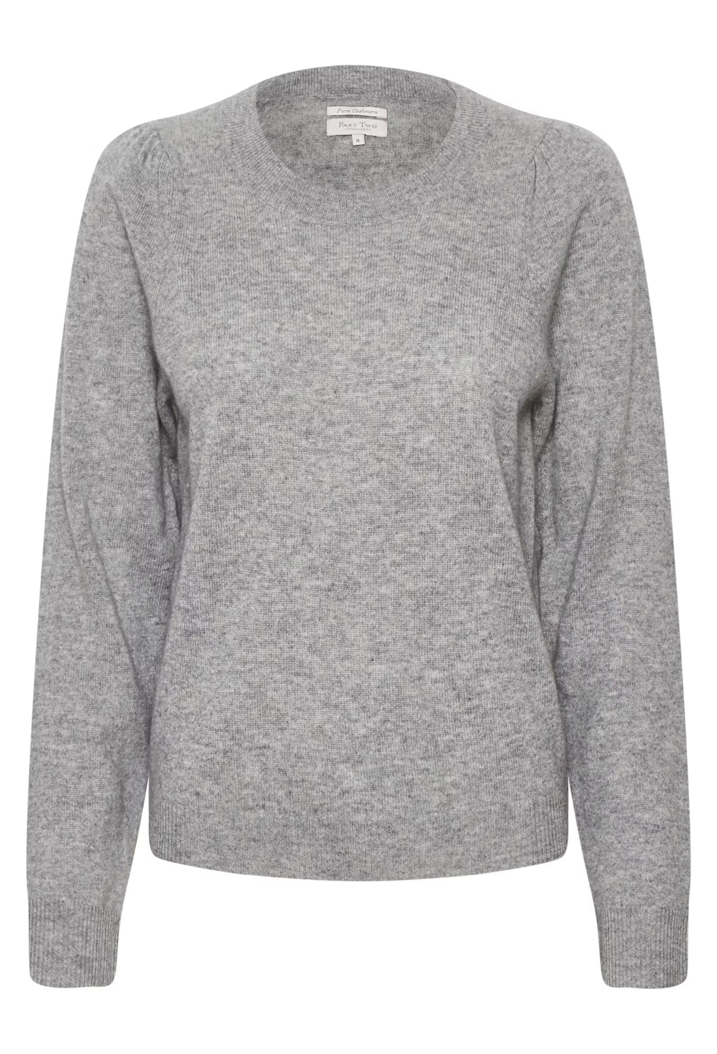 Evina Cashmere Knit | Grey Melange Pullover Part Two