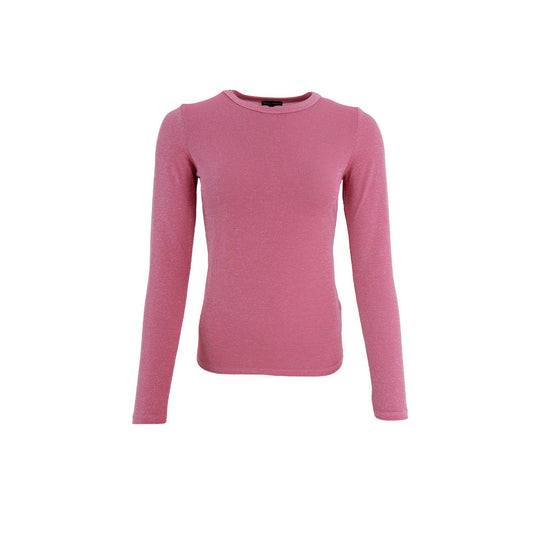 Faye Lurex Blouse | Pink Shirts & Tops Black Colour 