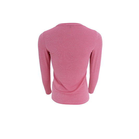 Faye Lurex Blouse | Pink Shirts & Tops Black Colour 