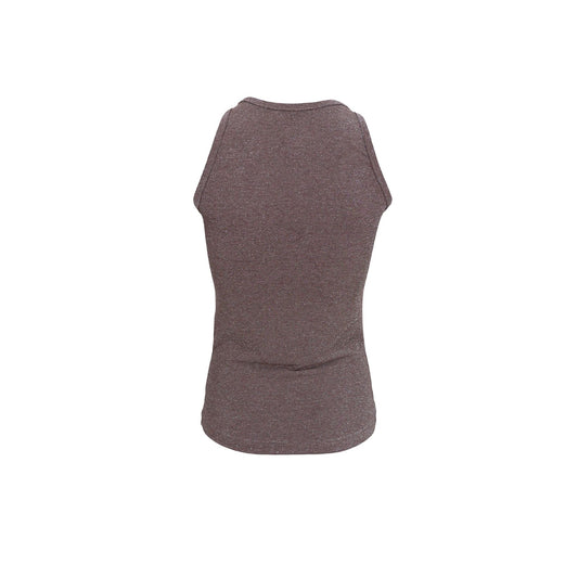 Faye Lurex Top | Taupe Shirts & Tops Black Colour