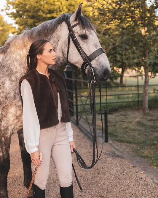 Felicity Gilet | Cappuccino Gilet Chalk