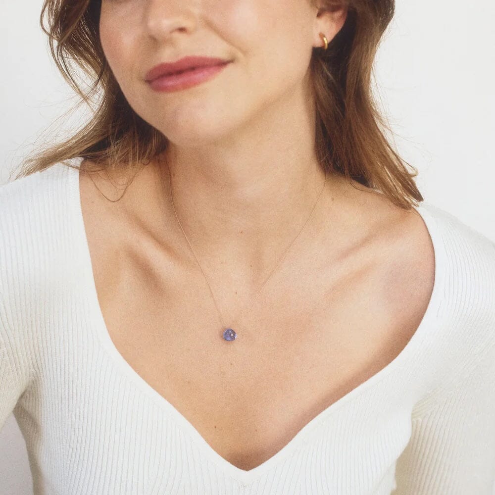 Fine Cord Necklace | California Blue Quartz Necklaces Wanderlust Life